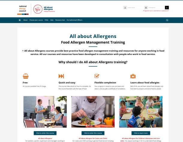 NAC Food Allergy Training - All about Allergens
